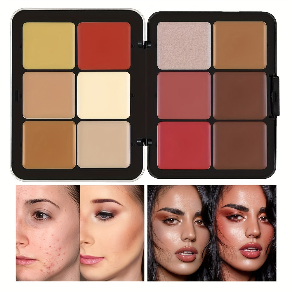 Correcting Concealer Cream 12 Colors Palette Full Coverage Makeup
