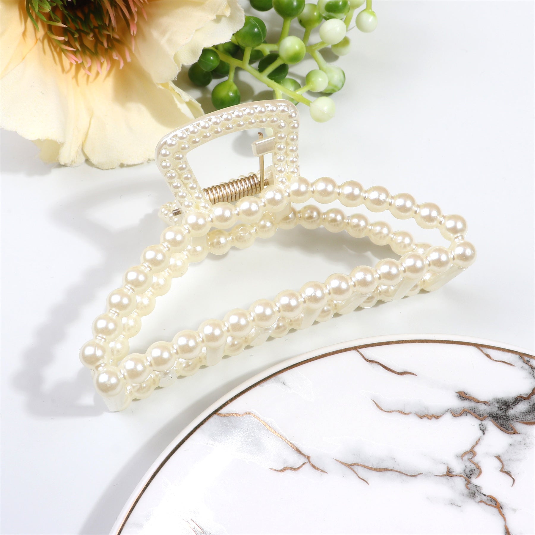 Large Pearl Hair Claw Clips Hair Clips Hair Accessories