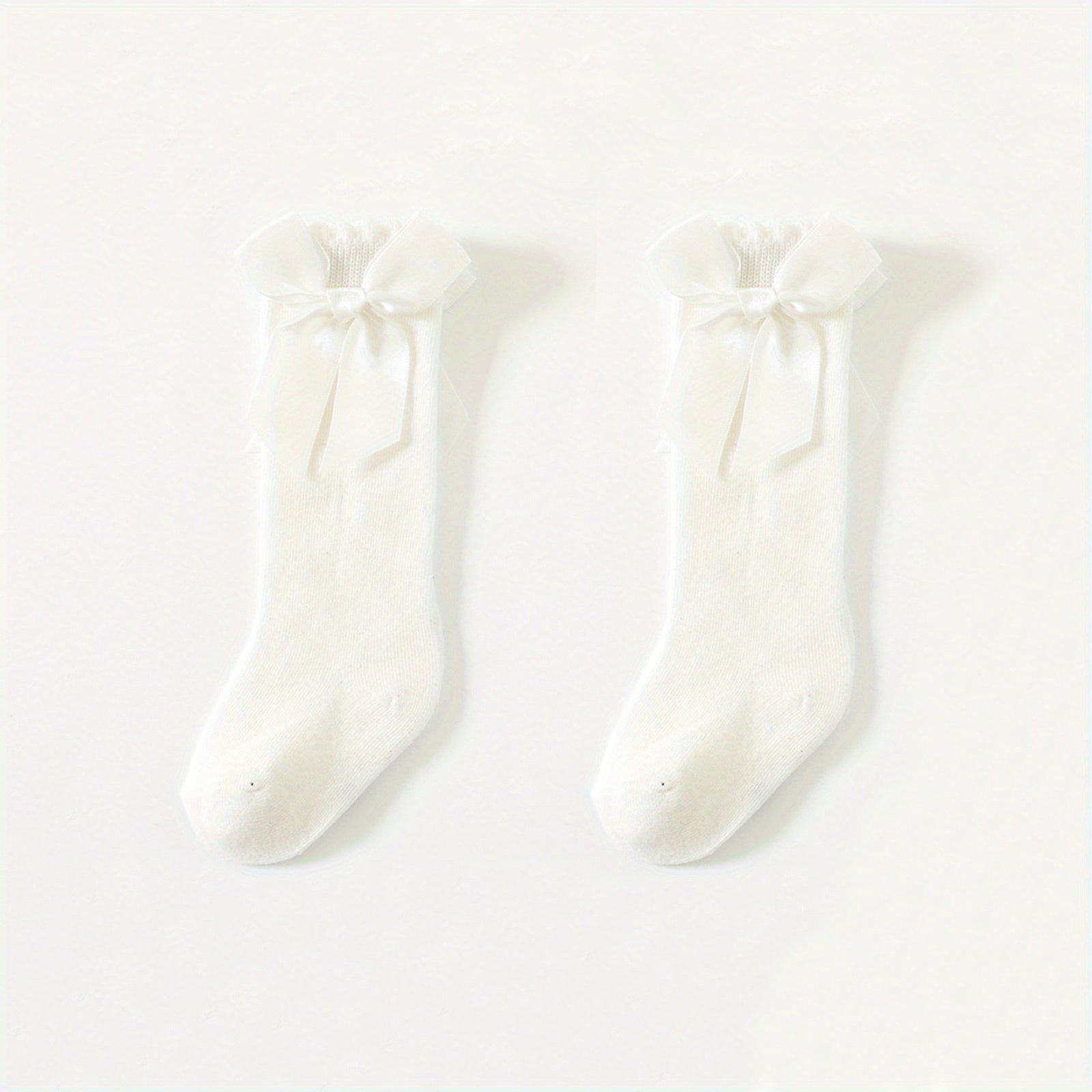 Cotton Lace Over the Knee Socks for Baby Girls