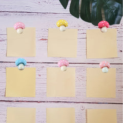 20pcs Mushroom Decorative Thumb Pins for Bulletin Board