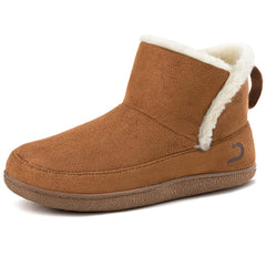 Women's Fleece Liner Slip On Slippers Warm Comfort Shoes