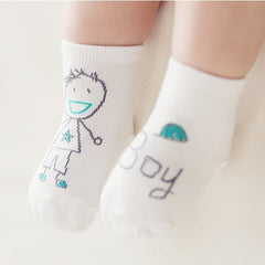 Baby Cartoon Socks Cotton Non-slip Ankle Socks Boys Girls