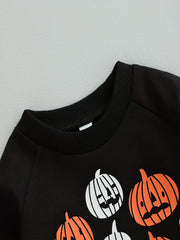 Baby Halloween Pumpkin Sweatshirt Long Sleeve Top
