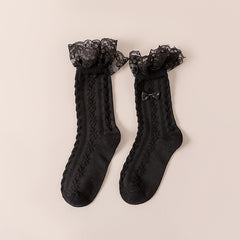 3D Textured Ruffle Socks Sweet & Mid Tube Women's Stockings