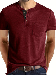 Men's V Neck Short Sleeve T Shirt for Summer
