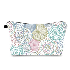 Floral Pattern Travel Makeup Bag - Portable & Stylish - Ideal Gift for Travelers