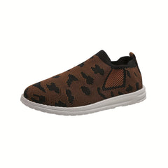 Women's Colorblock Flying Woven Sneakers Lightweight Elastic Shoes