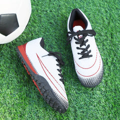 Boy's Turf Football Boots Anti skid Lace Up TF Soccer Cleats