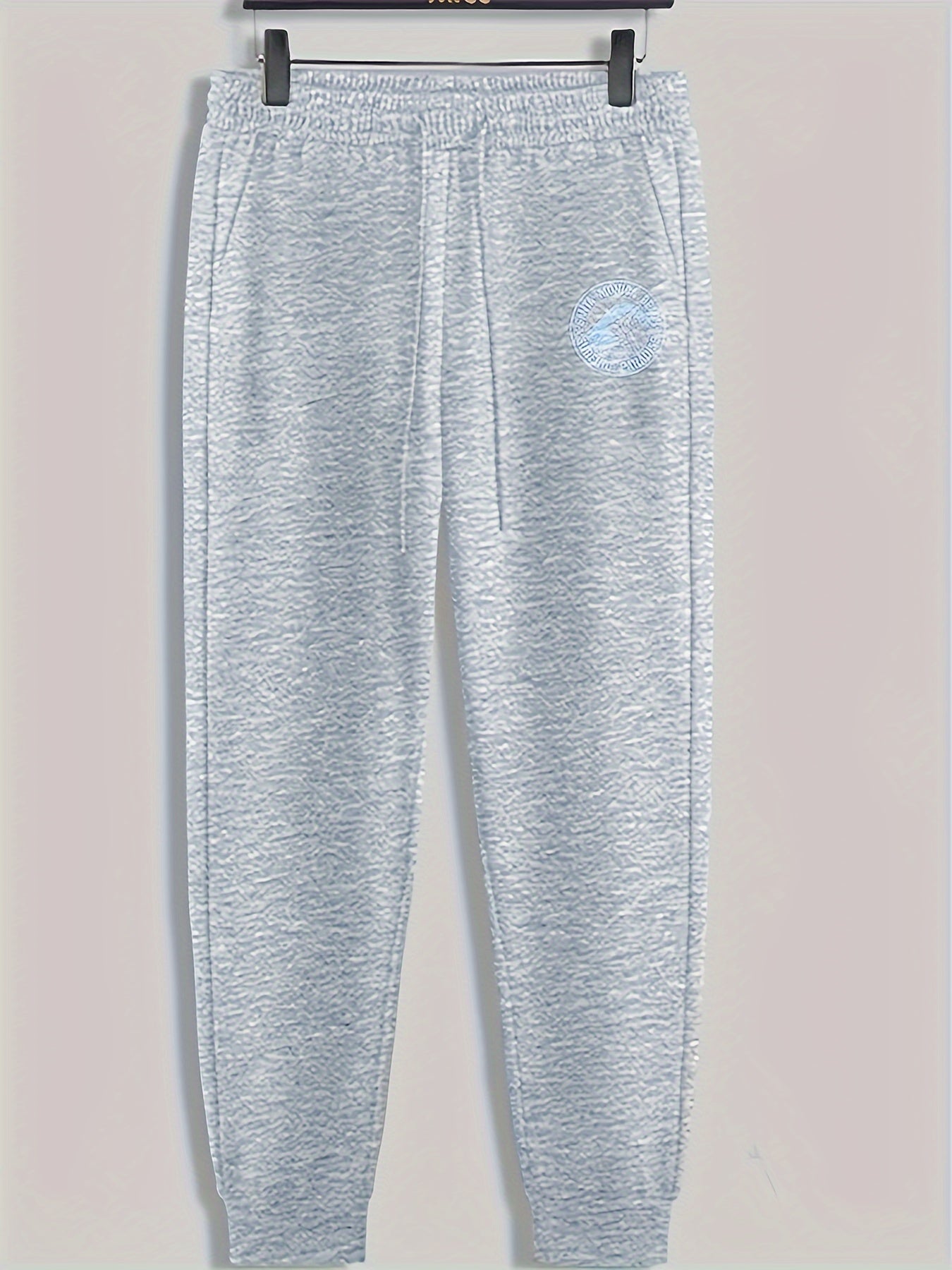 Mountain Print Men's Pants Drawstring Sweatpants Loose Casual Trousers