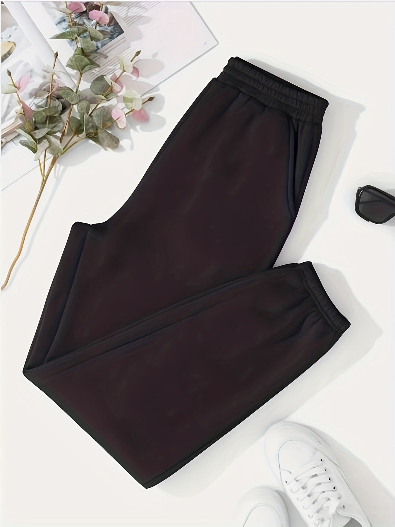 High Waist Fleece Yoga Pants Warm Sweatpants Women's Activewear