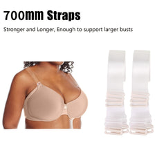 4 Pairs Invisible Bra Straps Non-slip Transparent Women's Lingerie Accessories