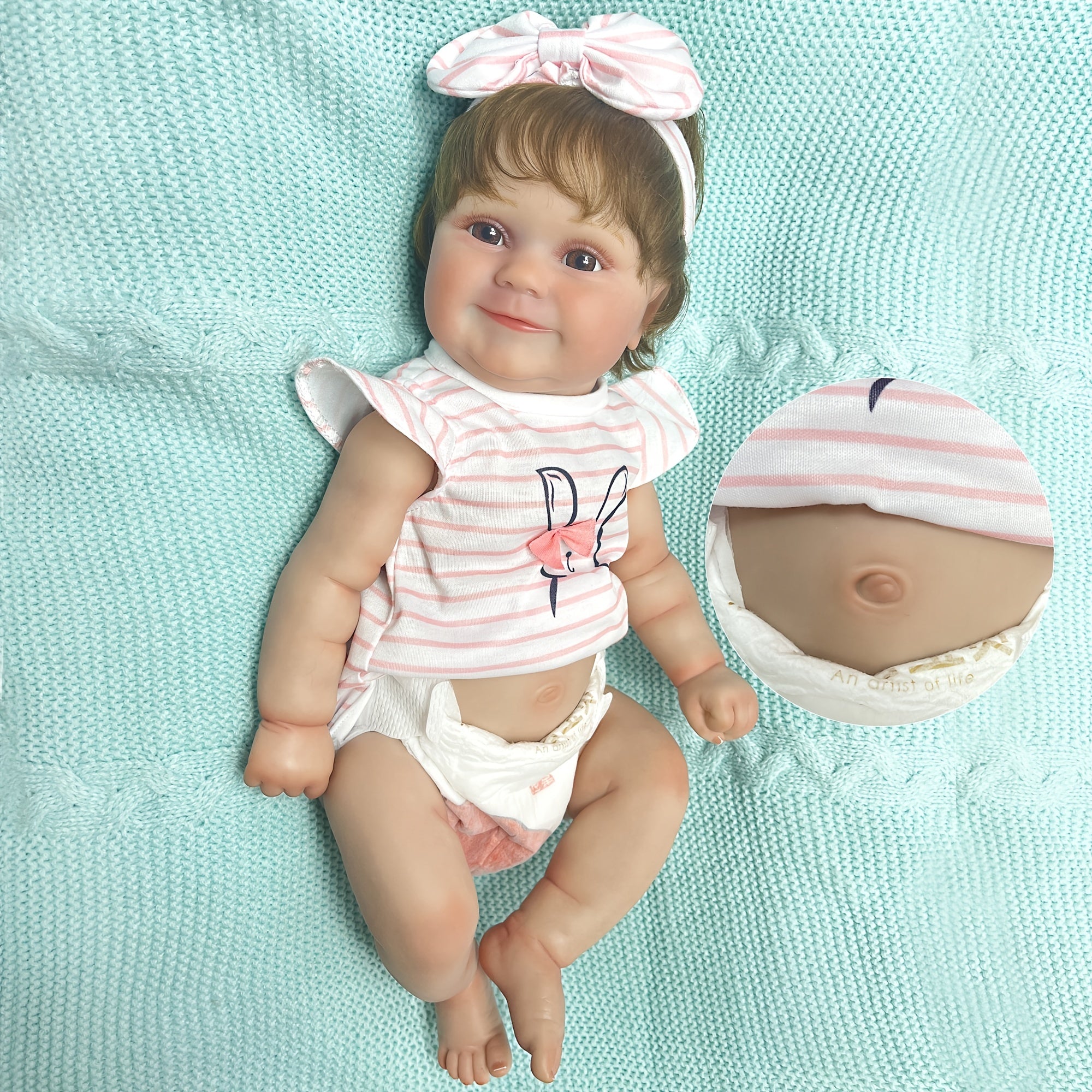 Handcrafted Reborn Dolls with Rooted Hair for Family