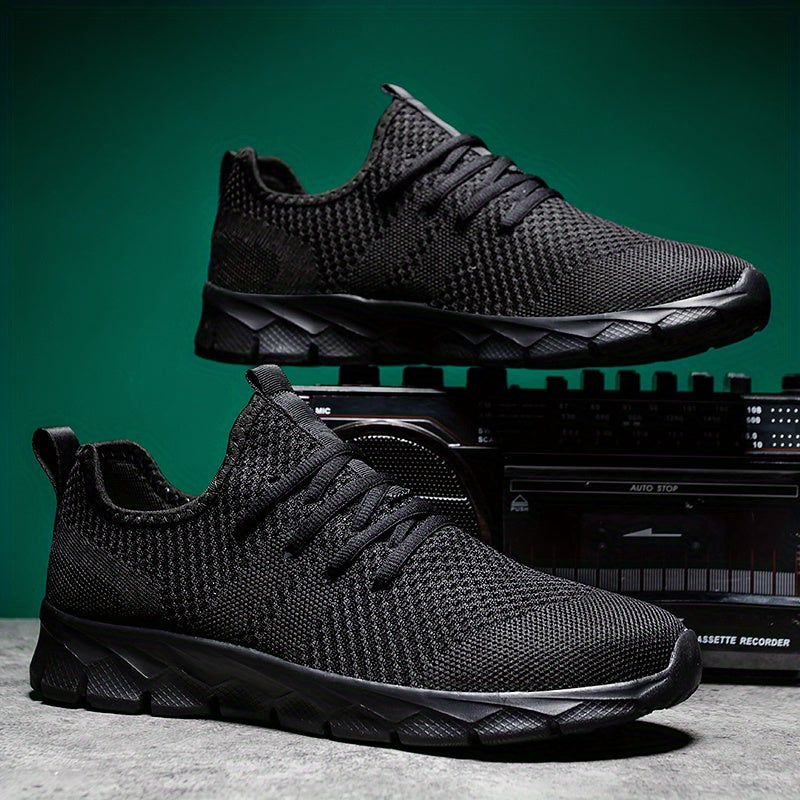 Men's Breathable Woven Running Shoes Lightweight Athletic Sneakers