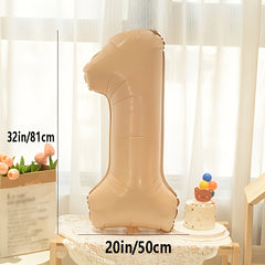 40 Inch Caramel Number Balloon Birthday Party Decoration