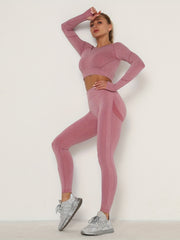 Women's Seamless High Elastic Yoga Running Suit
