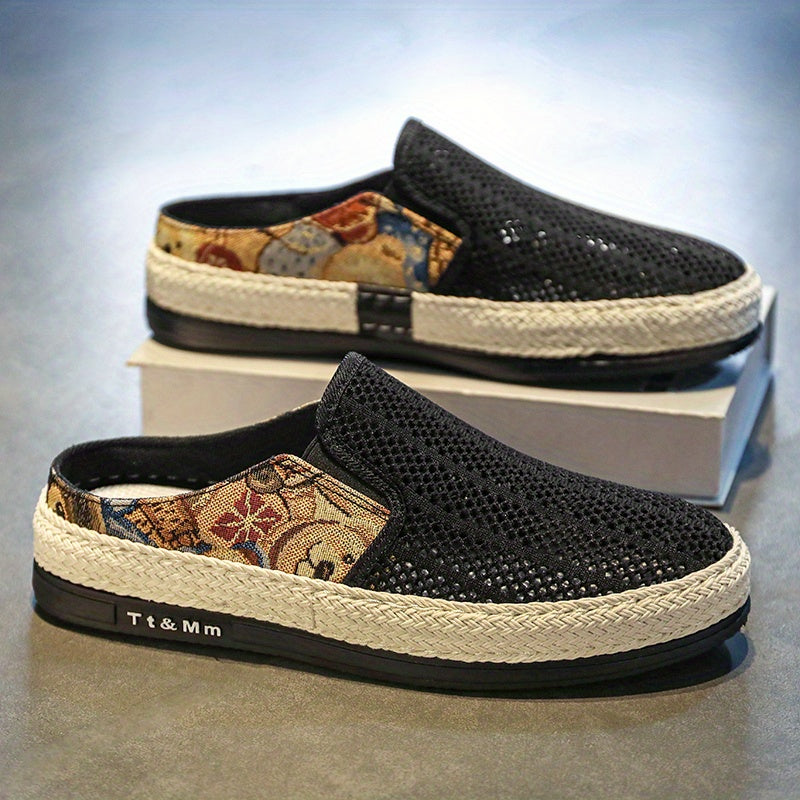 Men's Lightweight Breathable Slip On Mules Non Slip Slippers