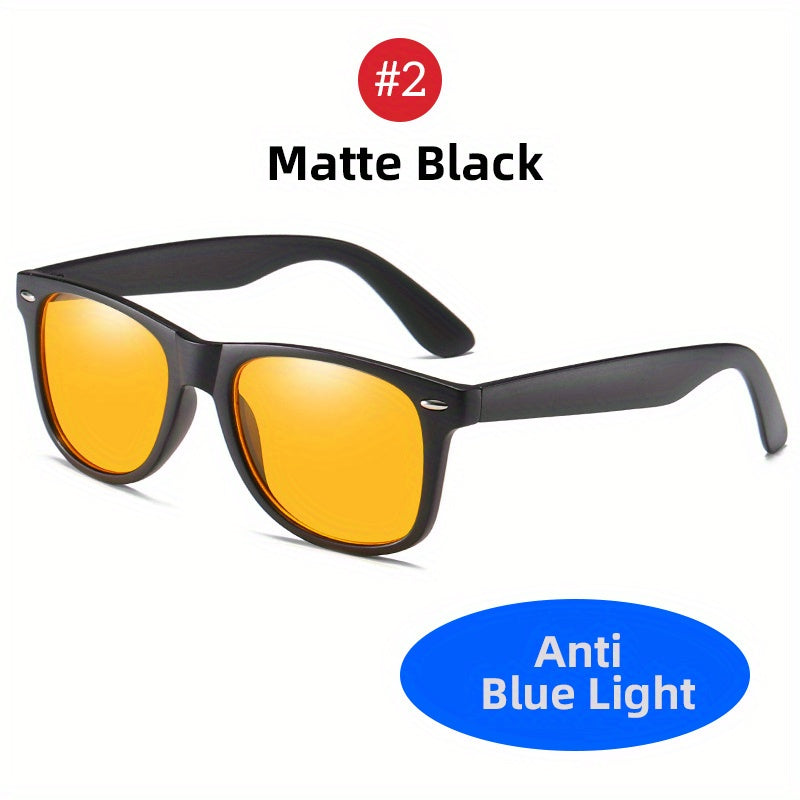 Anti Light Flat Glasses for Computer Mobile Games Multicolor