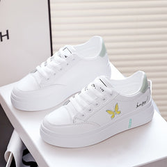 Women's Butterfly Pattern Low Skate Shoes Casual Sneakers