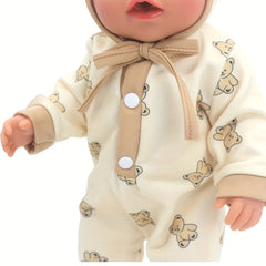 Jumpsuit for 17 Inch Reborn Dolls & 43 cm Doll Clothes