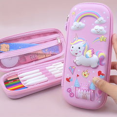 3D Cartoon Pencil Bag Ins Style School Supplies Storage