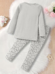 Kid's Cloud Pajamas Set Comfy Casual PJ Set Girl's Loungewear