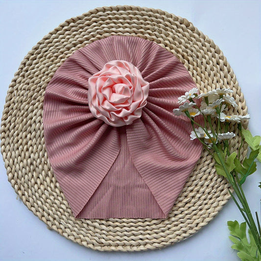 Baby Girls Flowers Cap Hat Soft Hair Wrap Head Accessories