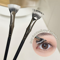 Eyelash Brush Fan Bent Lash Brush Professional Mini Fan Eyelash