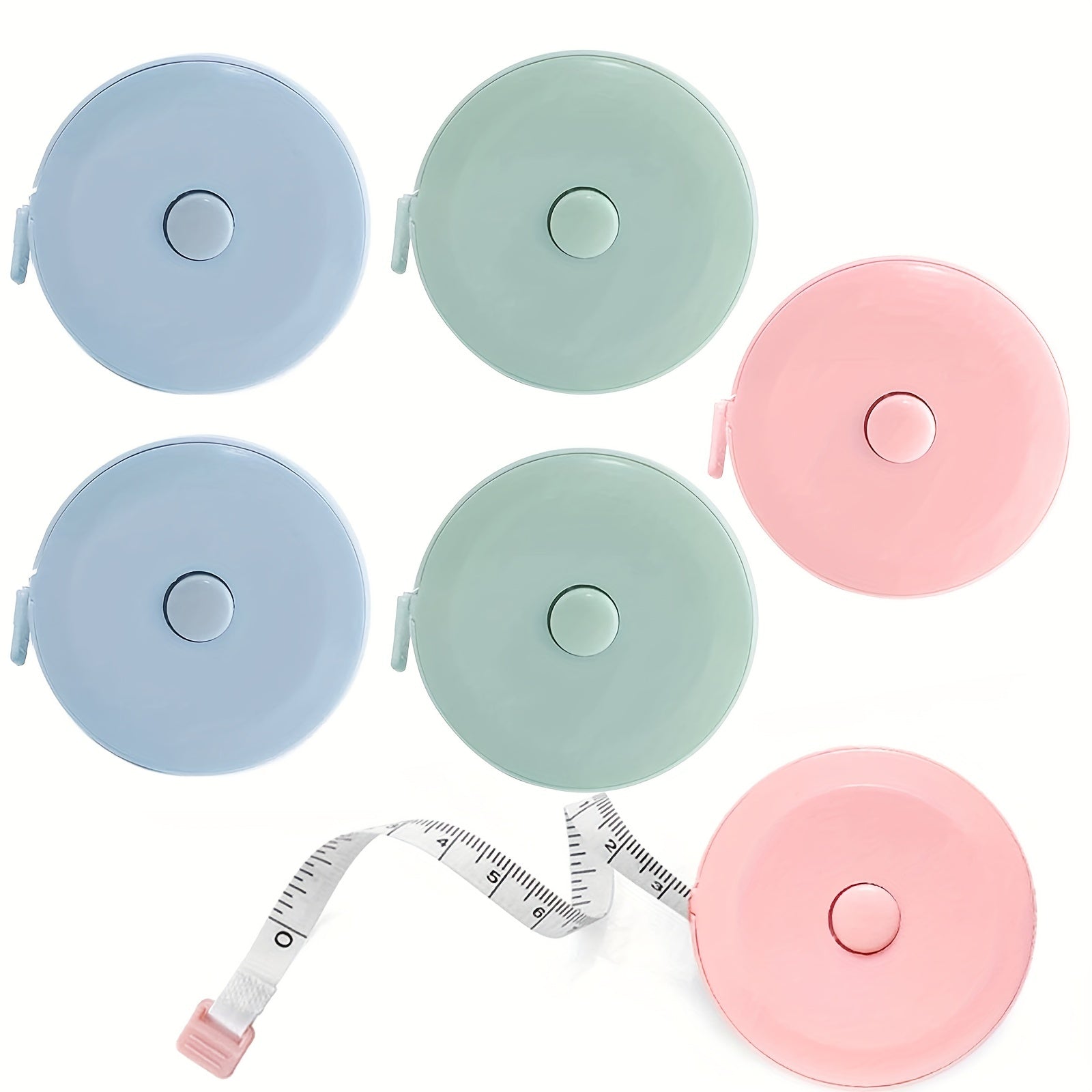 6 Pack Body Size Retractable Tape Measure 60 Inches