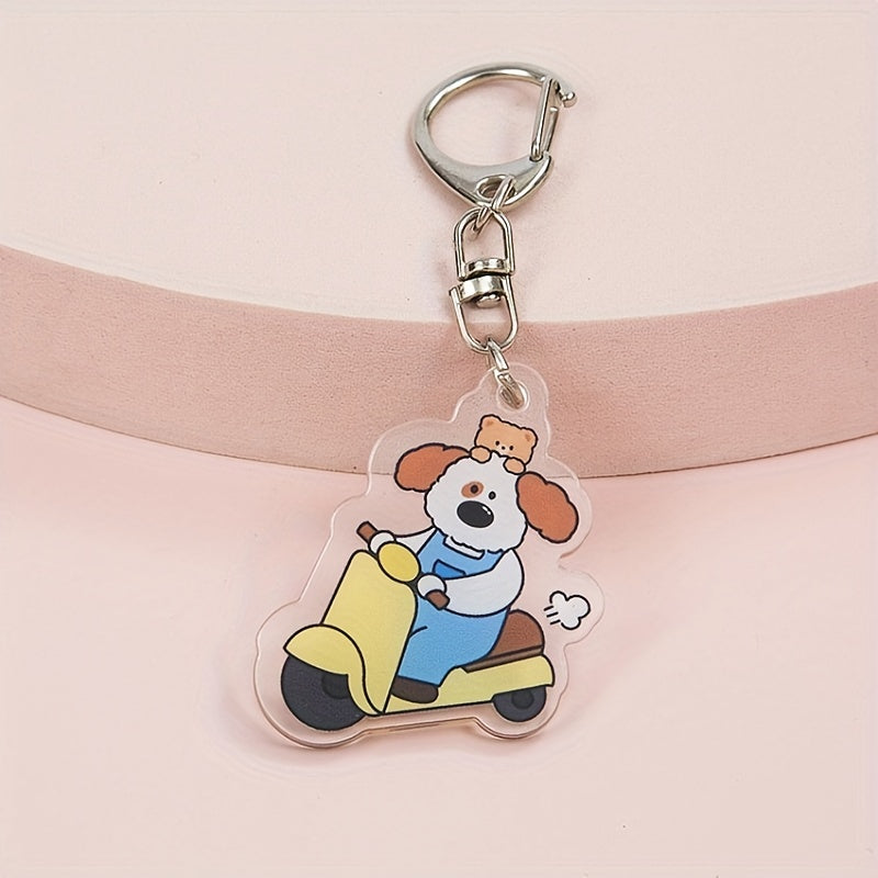 Bunny Acrylic Keychain Pendant, Bag Accessory