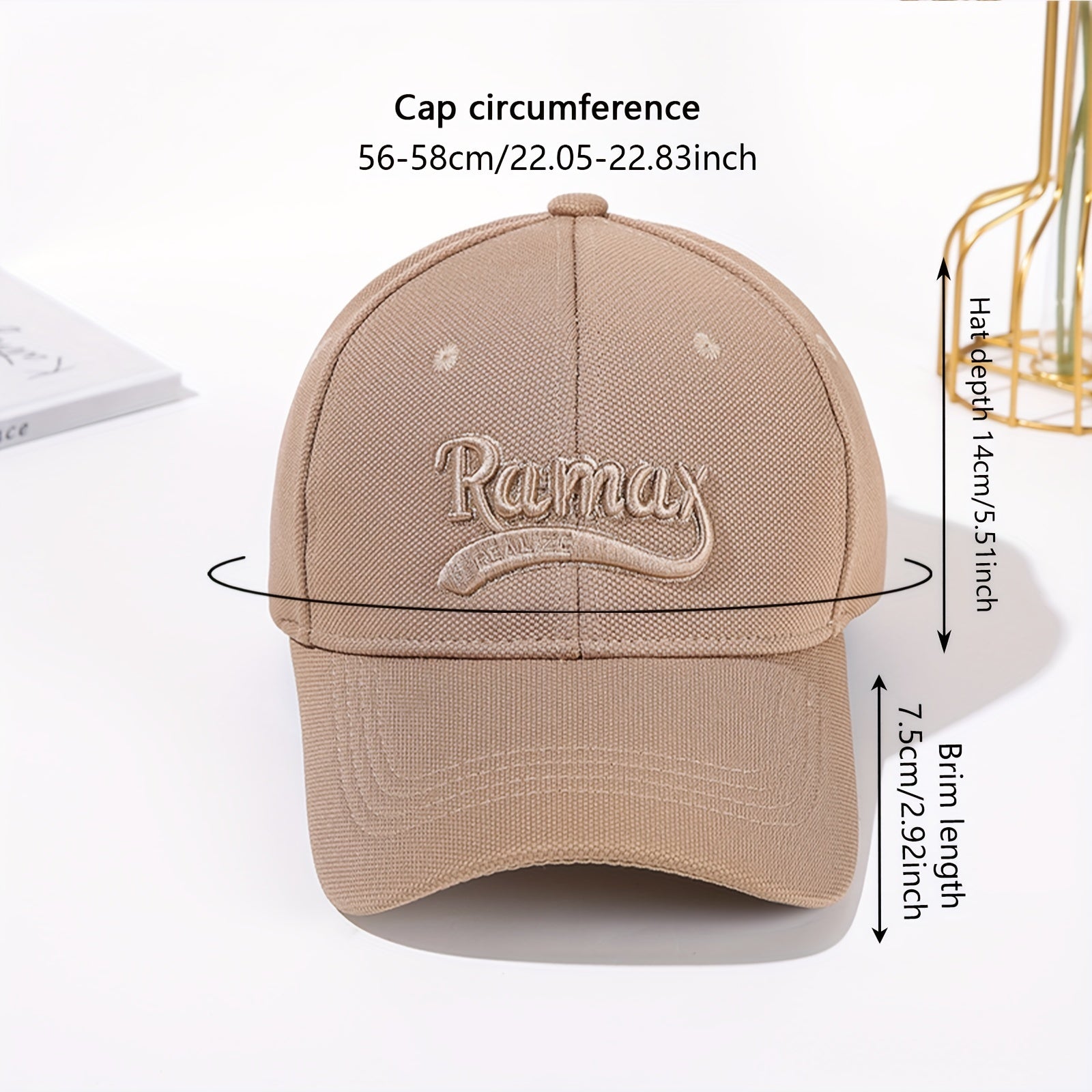 Letter Embroidery Baseball Cap Unisex Sun Hat Lightweight Adjustable Dad Hats
