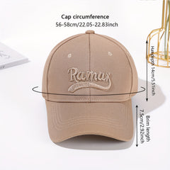Letter Embroidery Baseball Cap Unisex Sun Hat Lightweight Adjustable Dad Hats