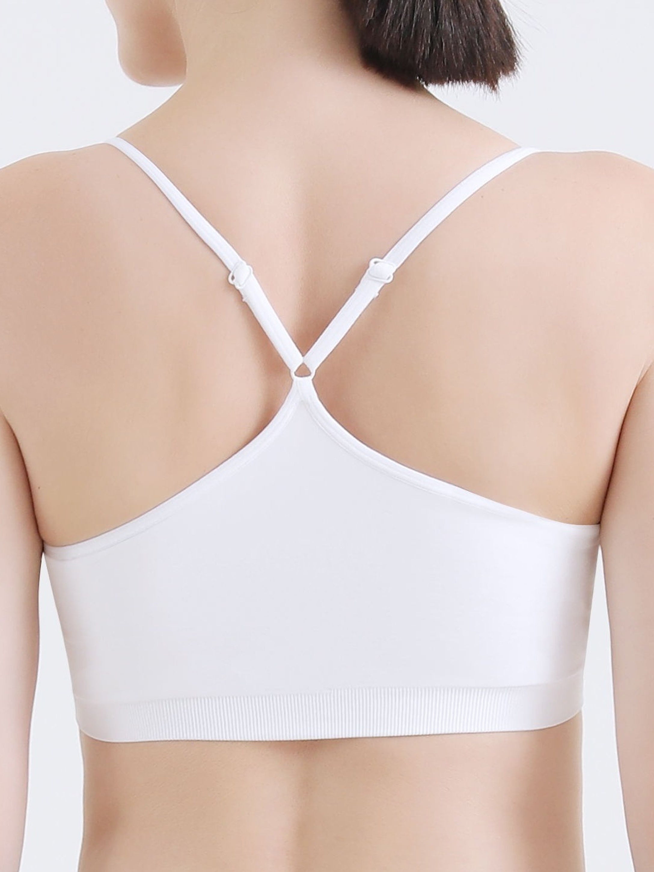 3pcs Solid Cami Tops Soft & Comfy Sports Crop Top Women's Lingerie