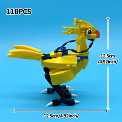 Yellow Chick Building Block Set Animal Series Detailed Mechanical Bird Toy