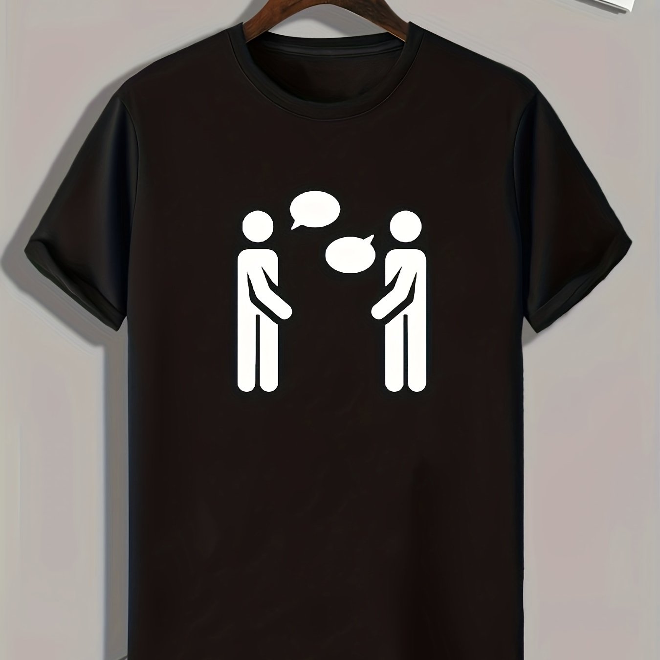 Pattern Print Men's Sports T-shirt Graphic Tee for Summer Outdoor Activities