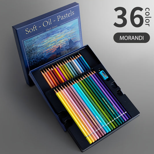 24 36 Professional Oily Colored Pencils Set Assorted Colors Box
