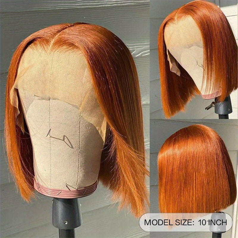 Brazilian Short Bob Wigs 13x4 Lace Front Human Hair Pre Plucked