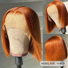 Brazilian Short Bob Wigs 13x4 Lace Front Human Hair Pre Plucked