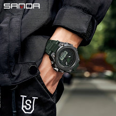 SANDA Men Outdoor Sports Watch with Function