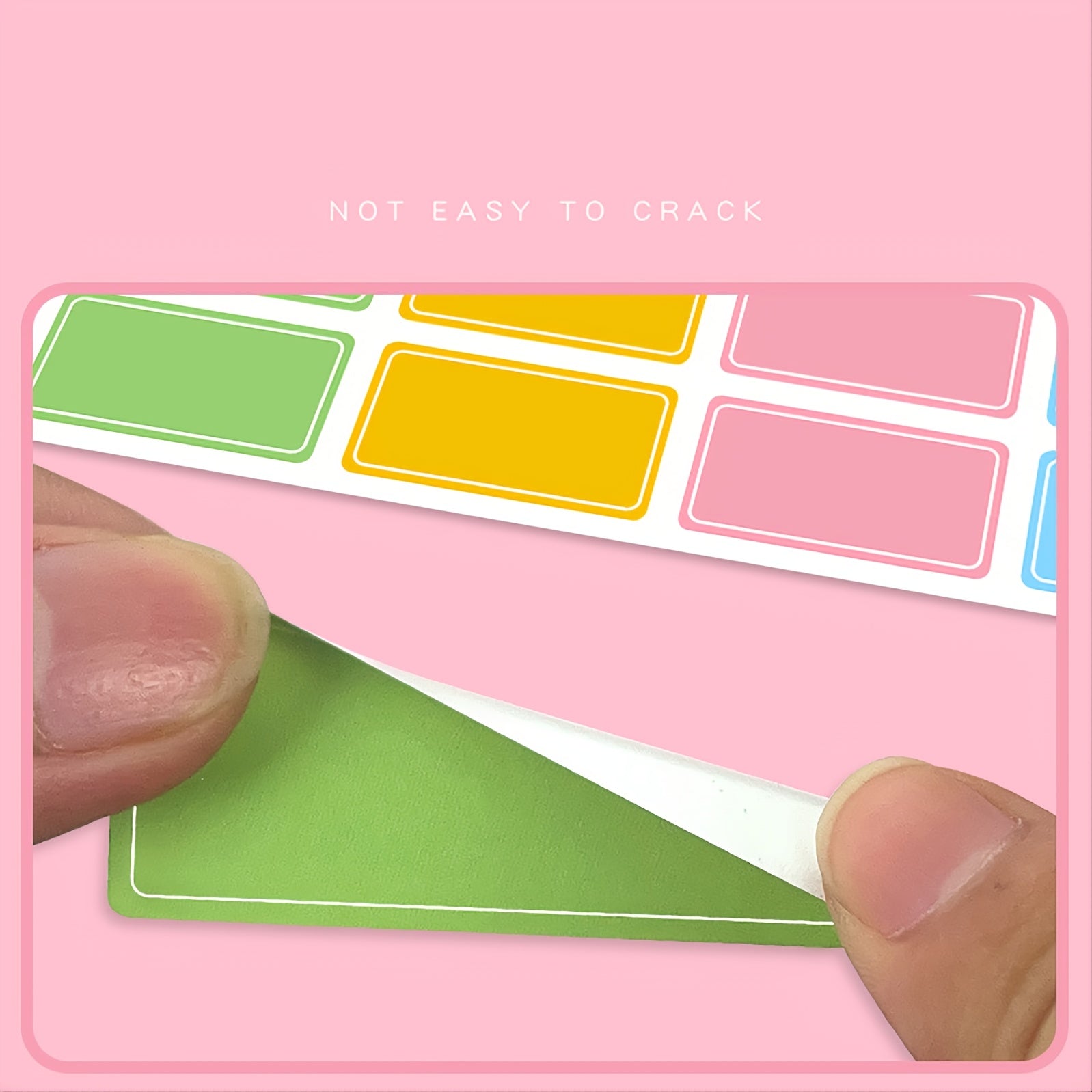 5pcs Dimension Rainbow Name Tag Sticker