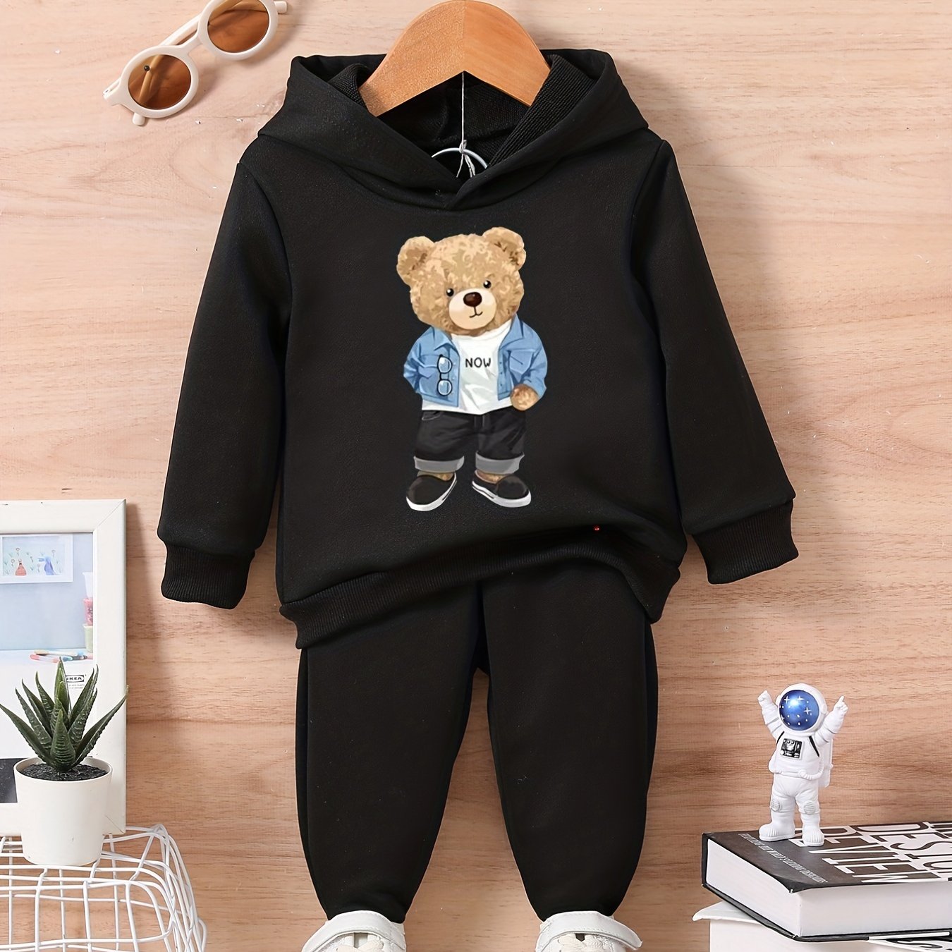 Bear Series Infant Baby Outfit Sweatshirt Hoodie Trousers Set