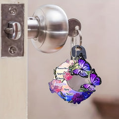 Alphabet Moon Butterfly Car Interior Pendant Home Wall Hanging