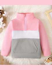 Girls Casual Pullover Sweatshirt Long Sleeve Zip Up Crew Neck Tops