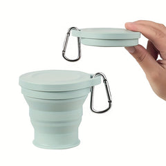 180ml Mini Silicone Folding Water Mug Lightweight Leakproof Cup for Outdoor Camp