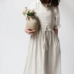 Waterproof Linen Apron with Pocket for Kitchen and Flower Shop