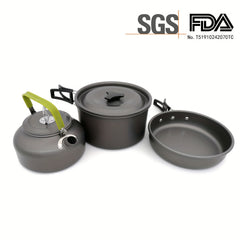 Portable Camping Cookware Set for 2-3 Person