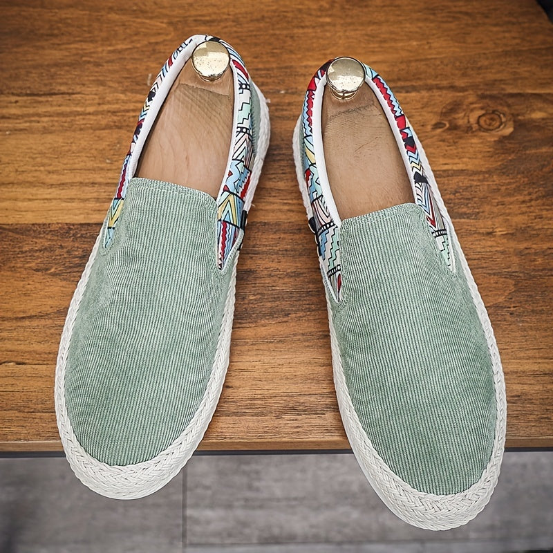 Men's Slip On Canvas Shoes Lightweight Casual Flats