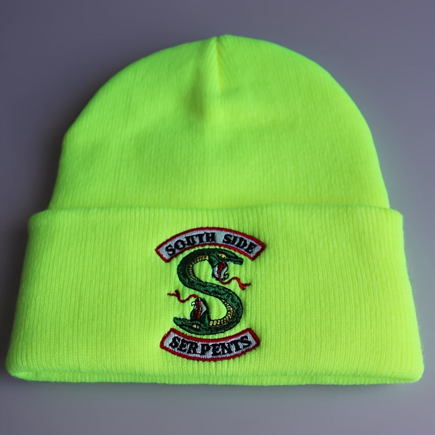 Men's Embroidered Knitted Hat Warm Pullover Street Hip-hop Hat