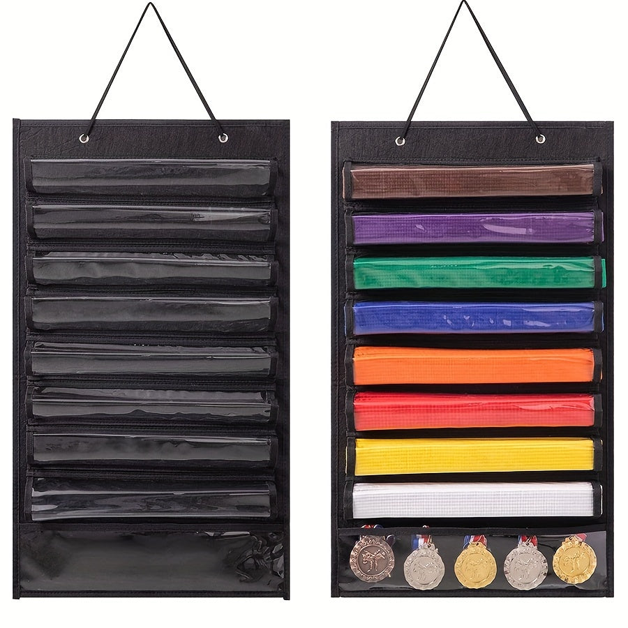 Taekwondo Belt Storage Bag For 8 Belts & 5 Medals