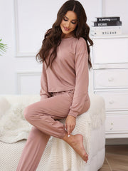 Women's Pajama Set Long Sleeve Top & Pants