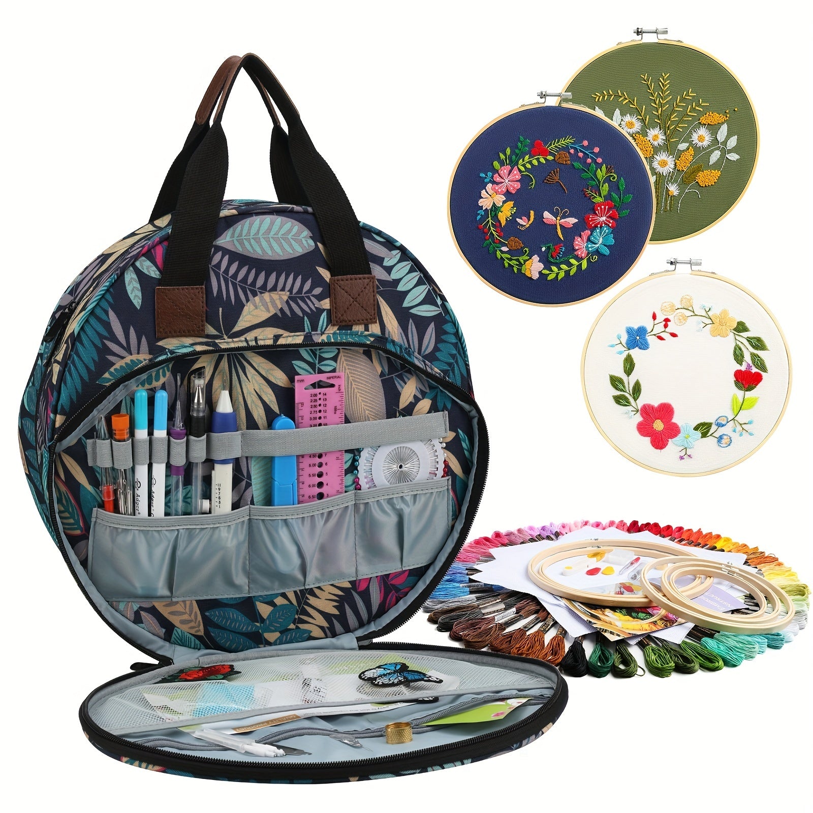 Crochet Storage Bag Cross Stitch Thread Tool Storage Bag
